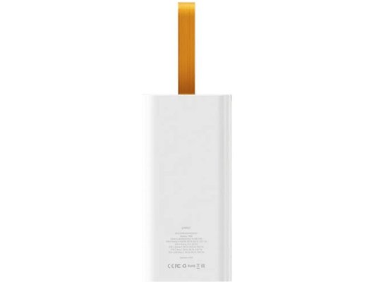 Внешний аккумулятор PERO PB09 50000 mAh, Li-Pol, output USB-C + 4 USB-A, белый